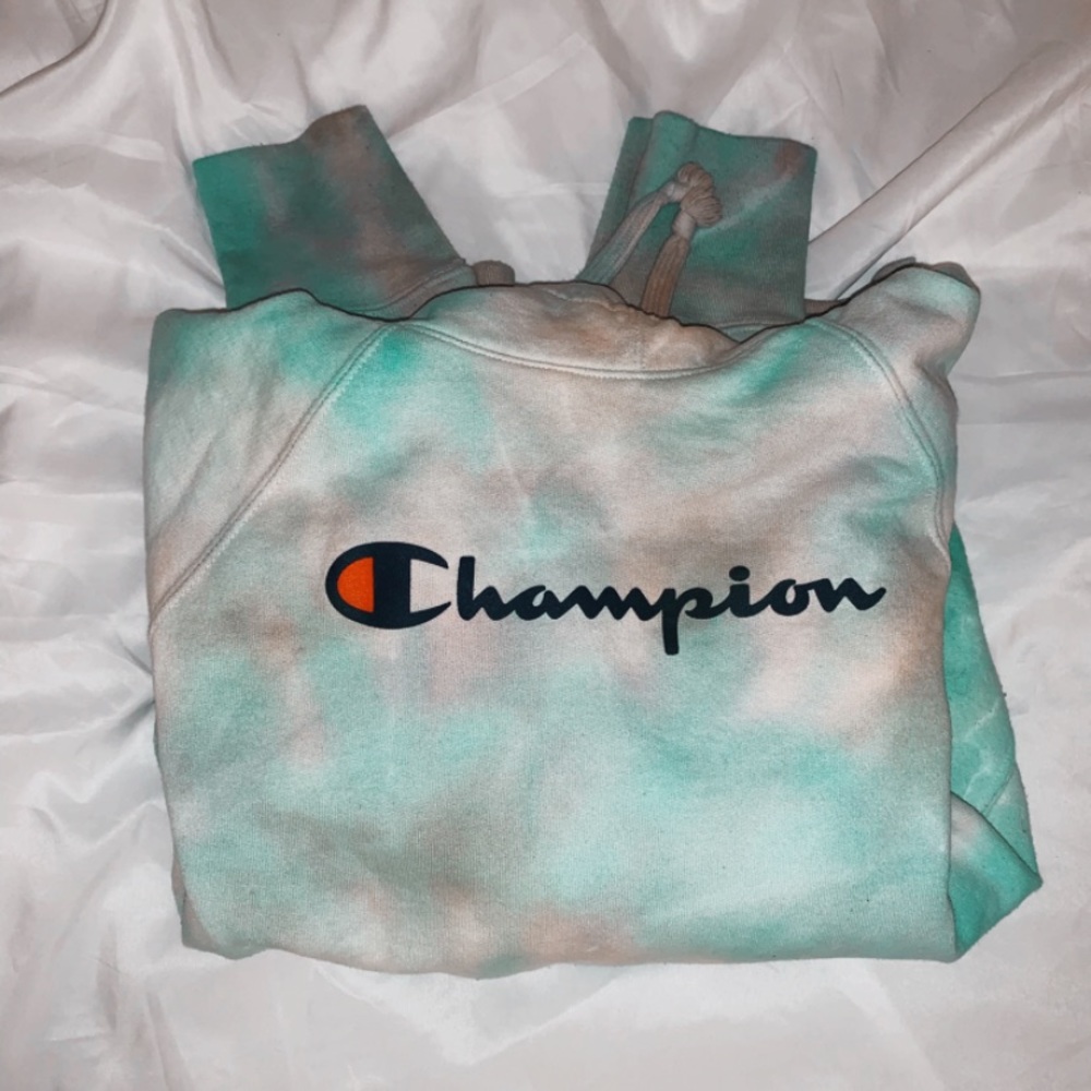 Champion self tie dyed hoodie